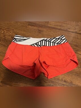Lululemon Athletica Red Speed Up Shorts